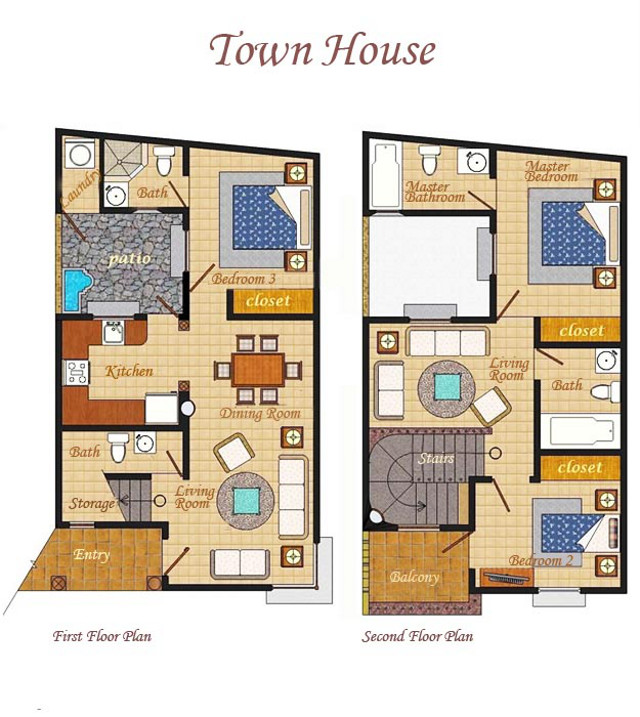 Town House floor plan